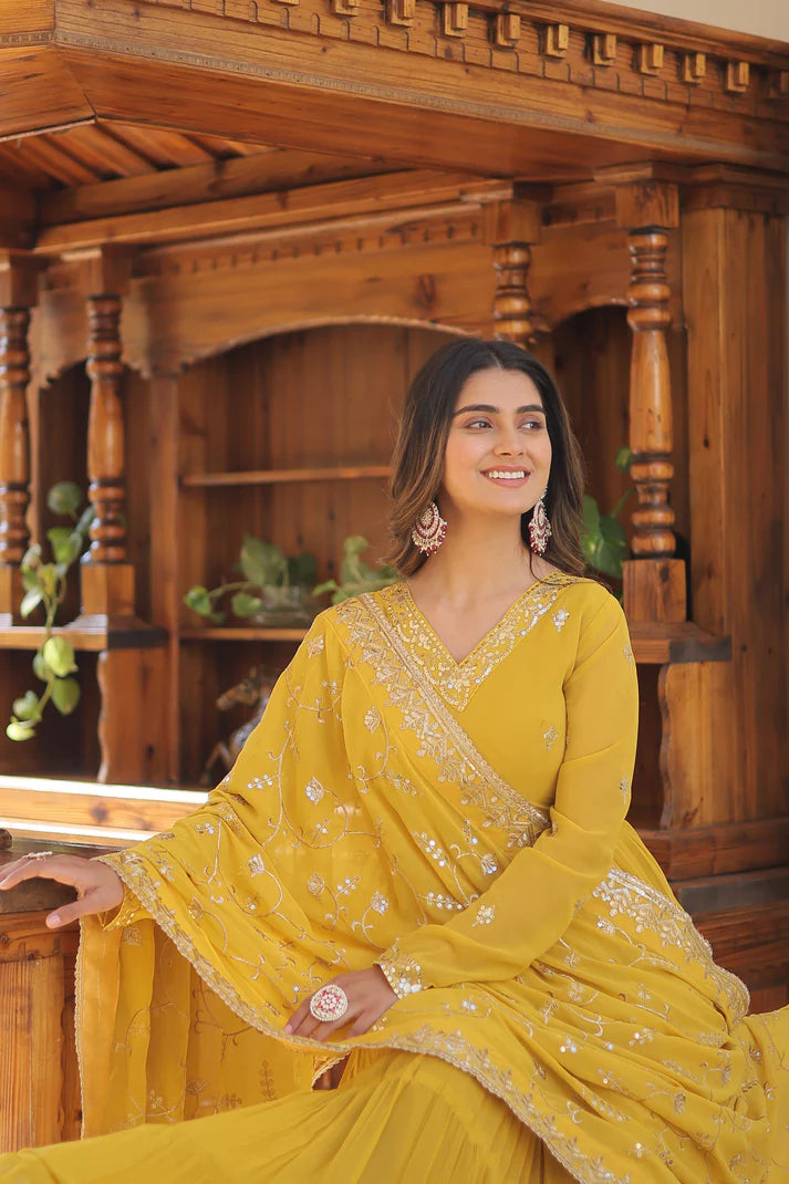 premium gown with dupatta(WD15)