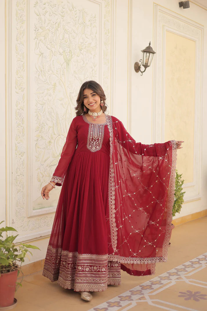 PREMIUM DESIGNER GOWN WITH DUPATTA(WD03) (04)
