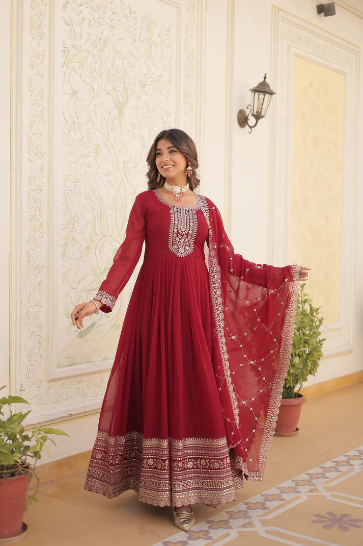 PREMIUM DESIGNER GOWN WITH DUPATTA(WD03) (04)