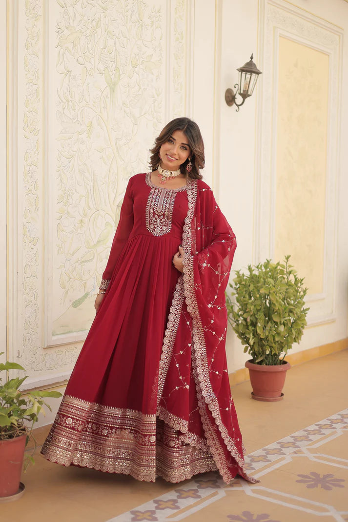 PREMIUM DESIGNER GOWN WITH DUPATTA(WD03) (04)