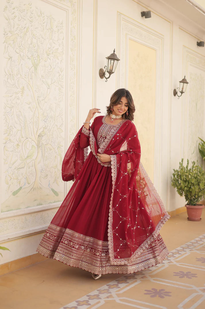 PREMIUM DESIGNER GOWN WITH DUPATTA(WD03) (04)