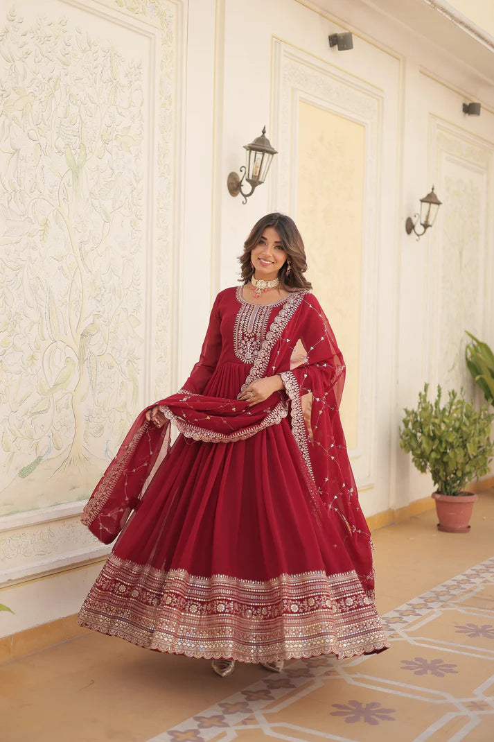 PREMIUM DESIGNER GOWN WITH DUPATTA(WD03) (04)
