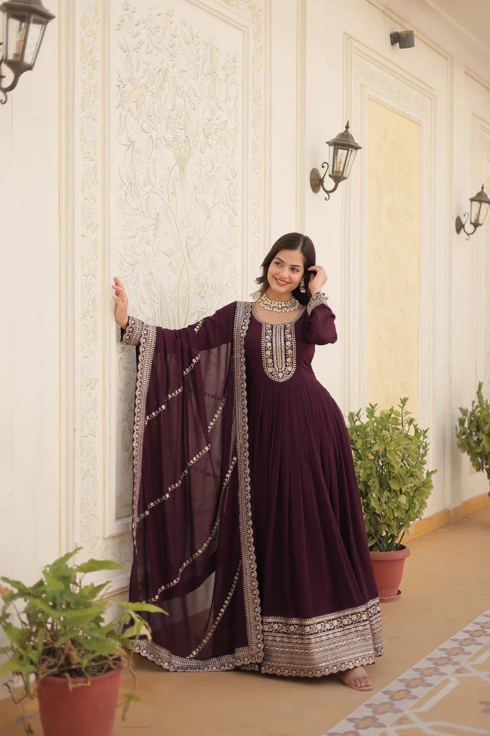 PREMIUM DESIGNER GOWN WITH DUPATTA (WD165) (03)