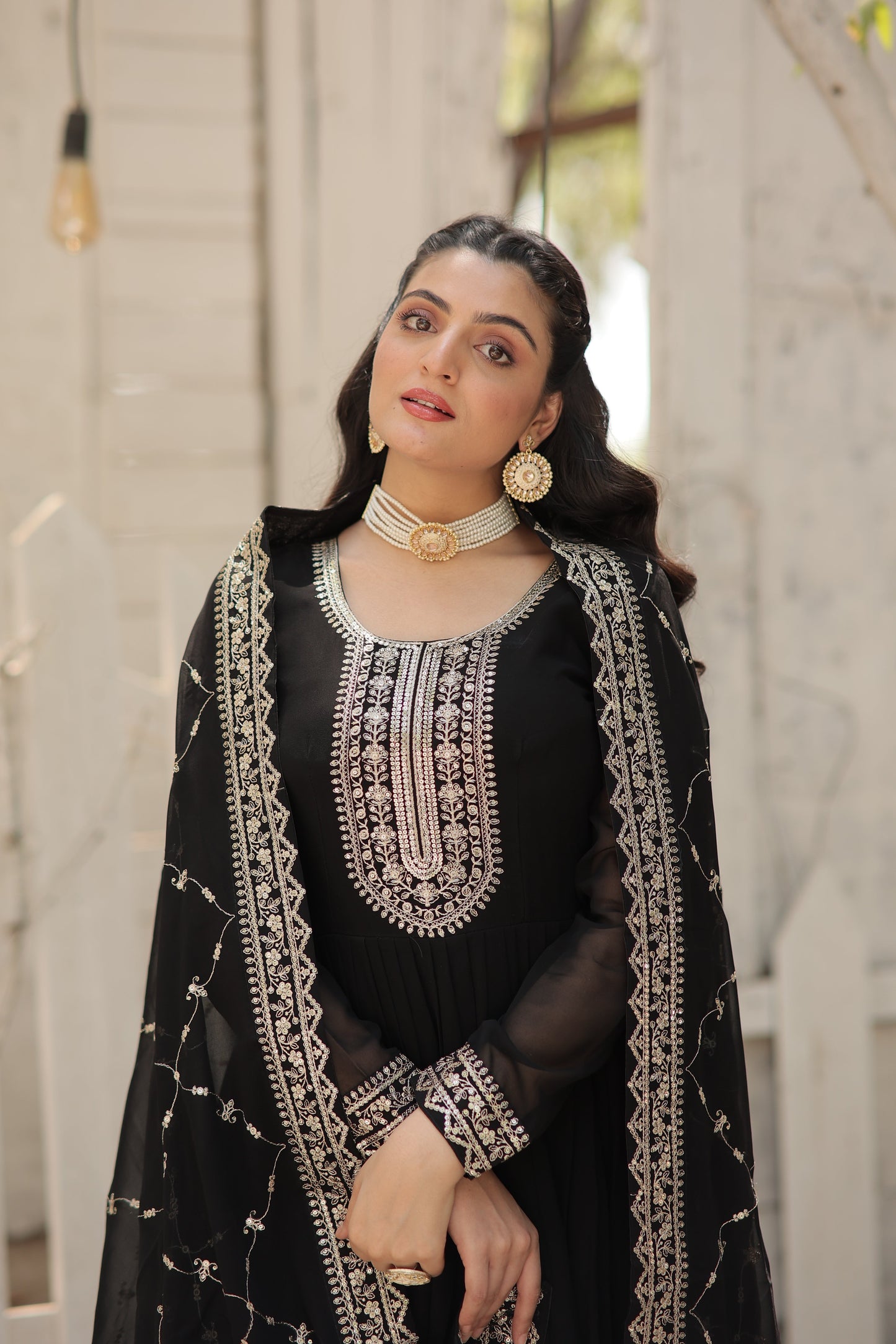 WOMENSAVTAR PREMIUM DESIGNER GOWN WITH DUPATTA