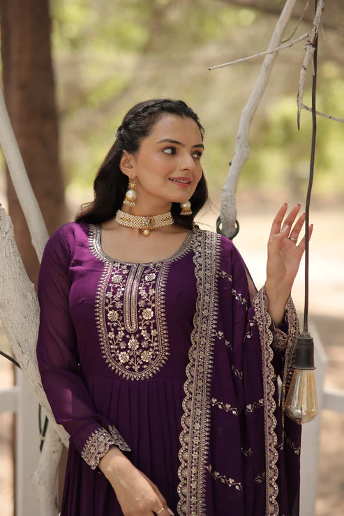 PREMIUM DESIGNER GOWN WITH DUPATTA (WD165) (01)