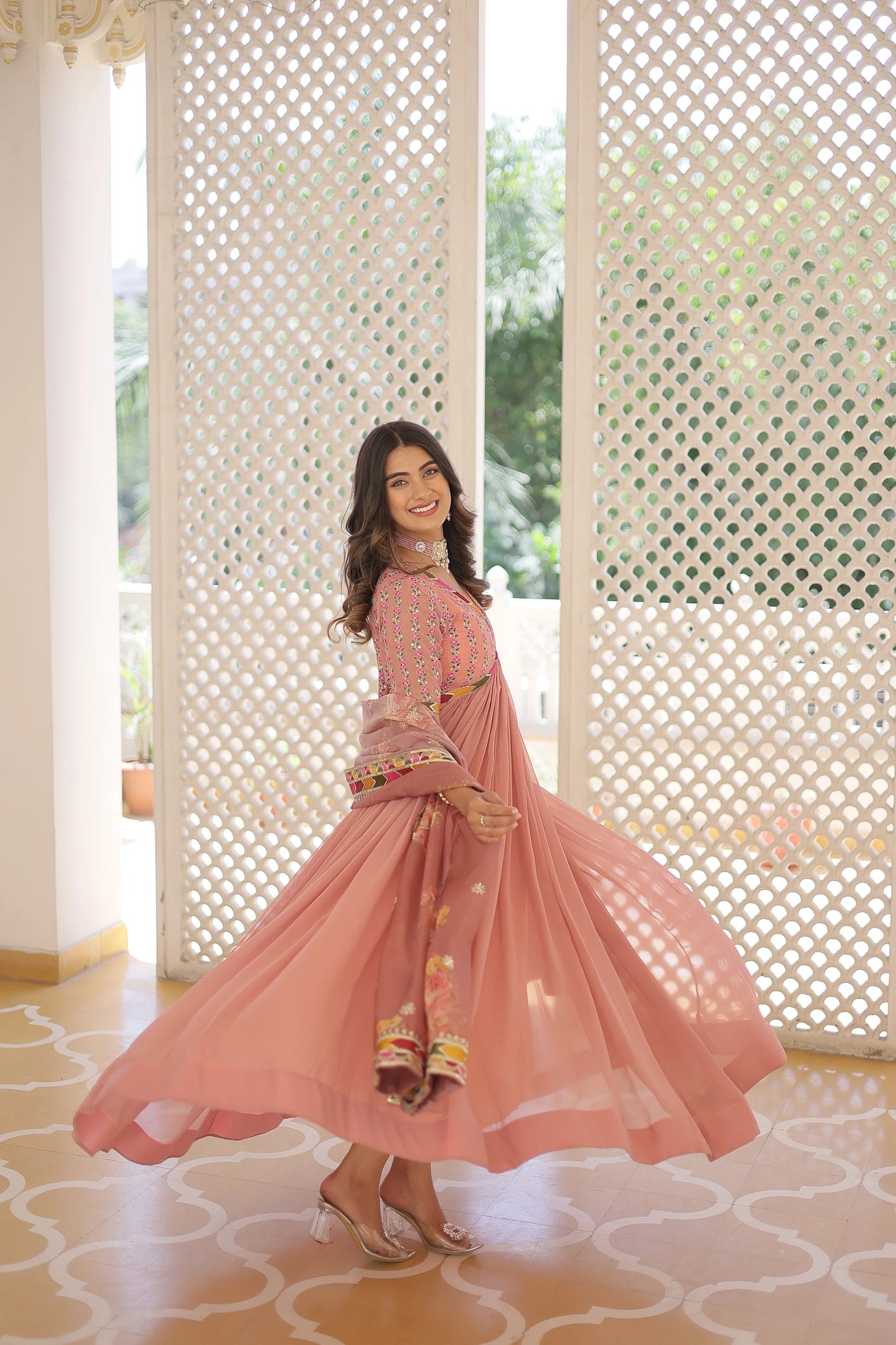 PREMIUM DESIGNER GOWN WITH DUPATTA(WARED342)