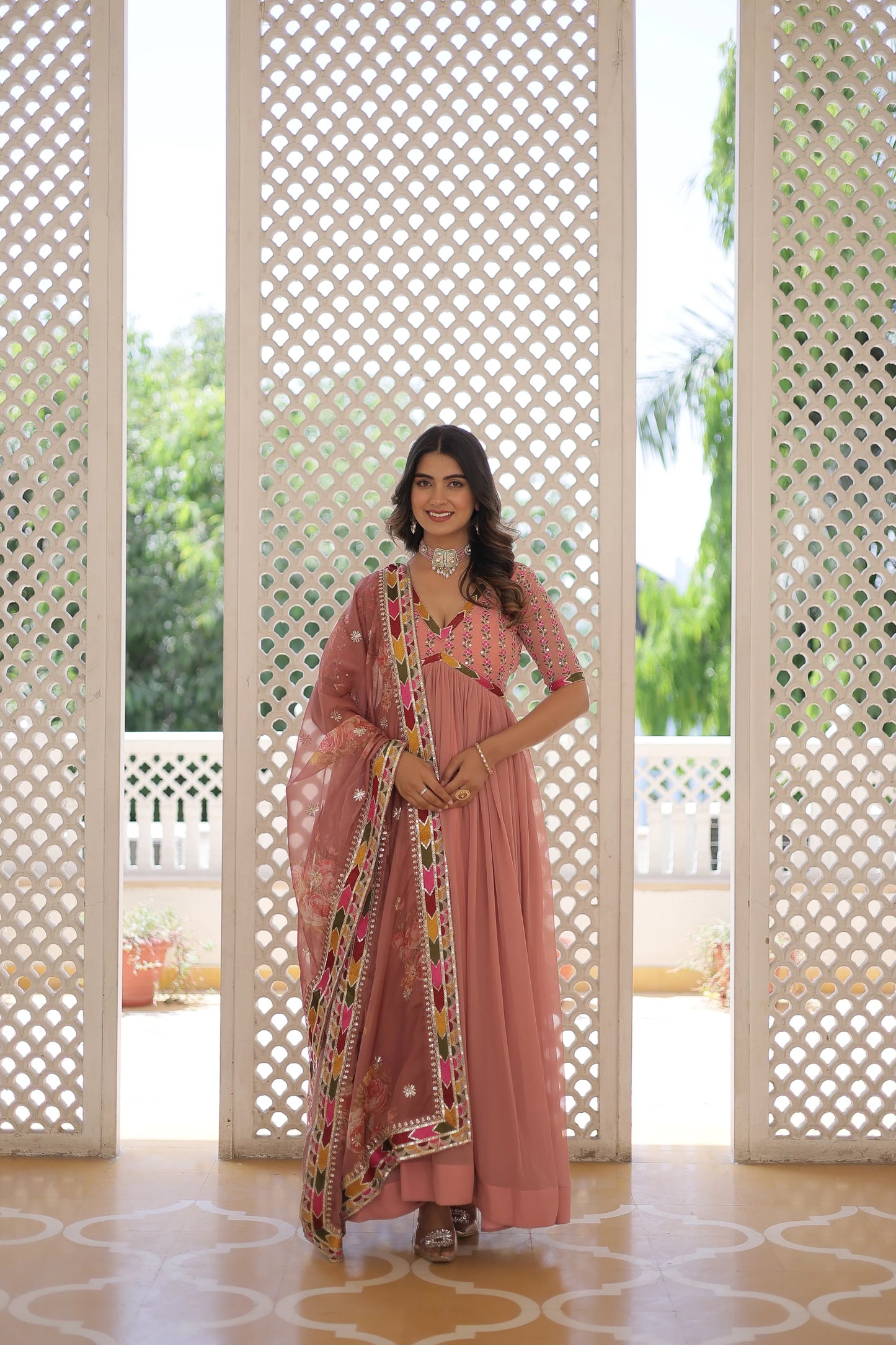 PREMIUM DESIGNER GOWN WITH DUPATTA(WARED342)