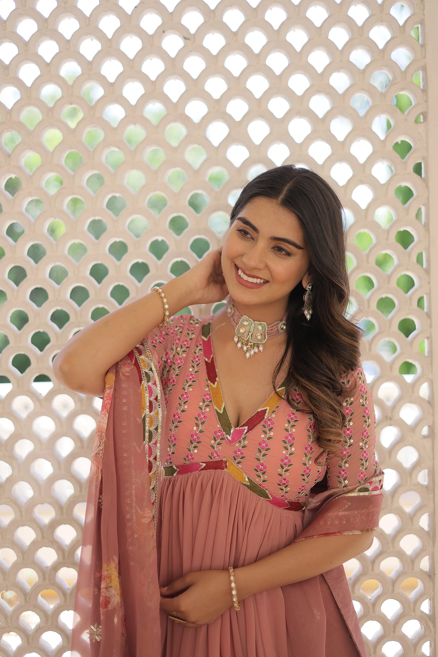 PREMIUM DESIGNER GOWN WITH DUPATTA(WARED342)