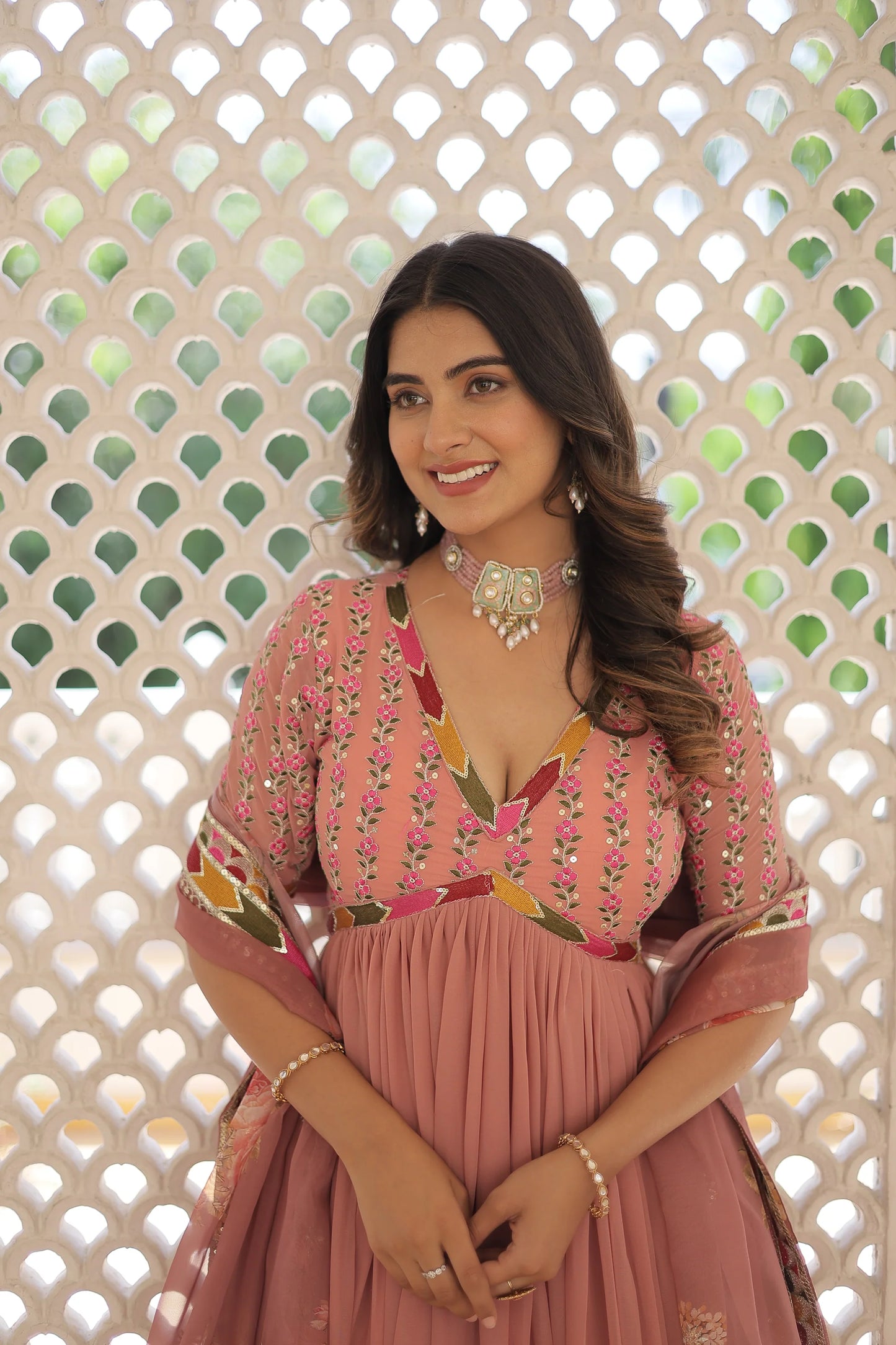 PREMIUM DESIGNER GOWN WITH DUPATTA(WARED342)