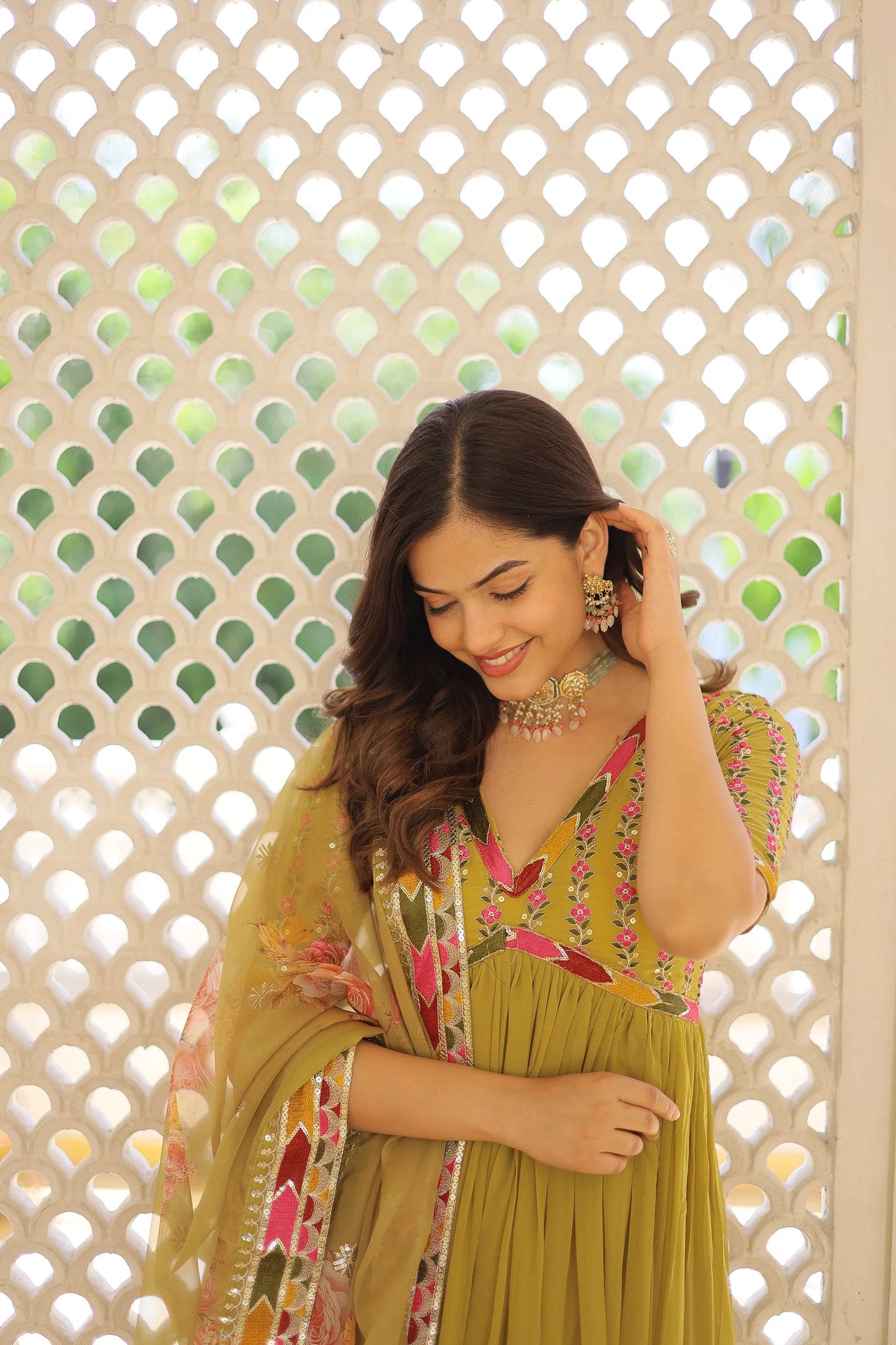 PREMIUM DESIGNER GOWN WITH DUPATTA(WARED343)