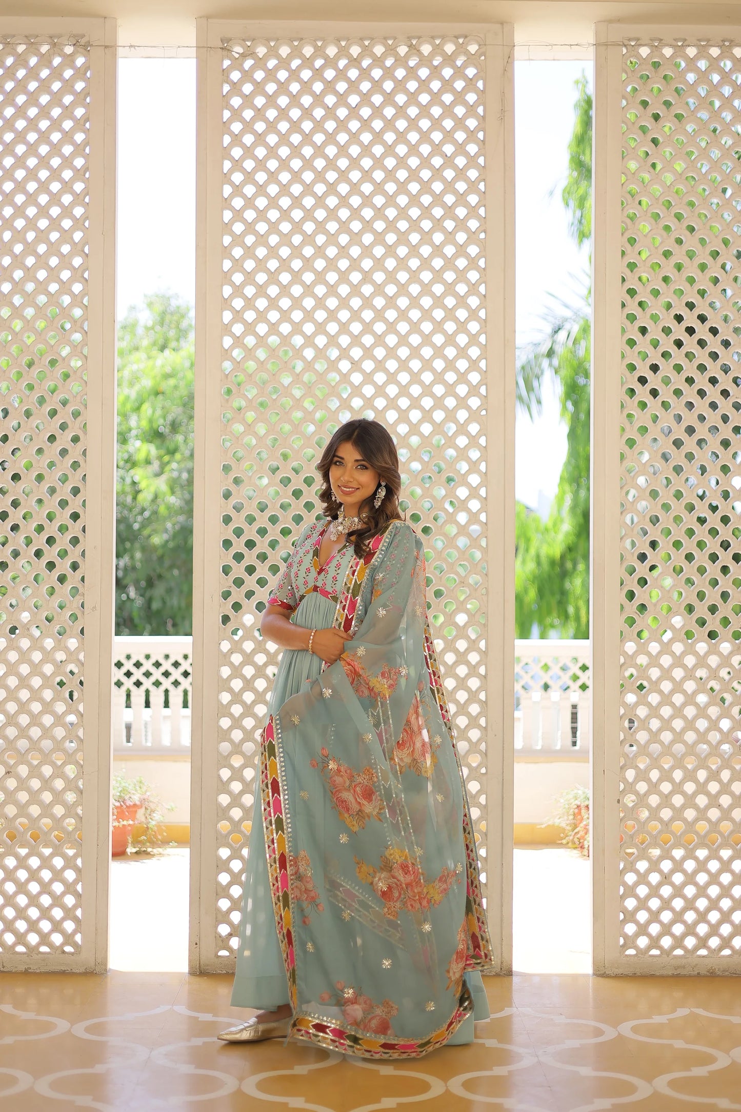 PREMIUM DESIGNER GOWN WITH DUPATTA(WARED344)