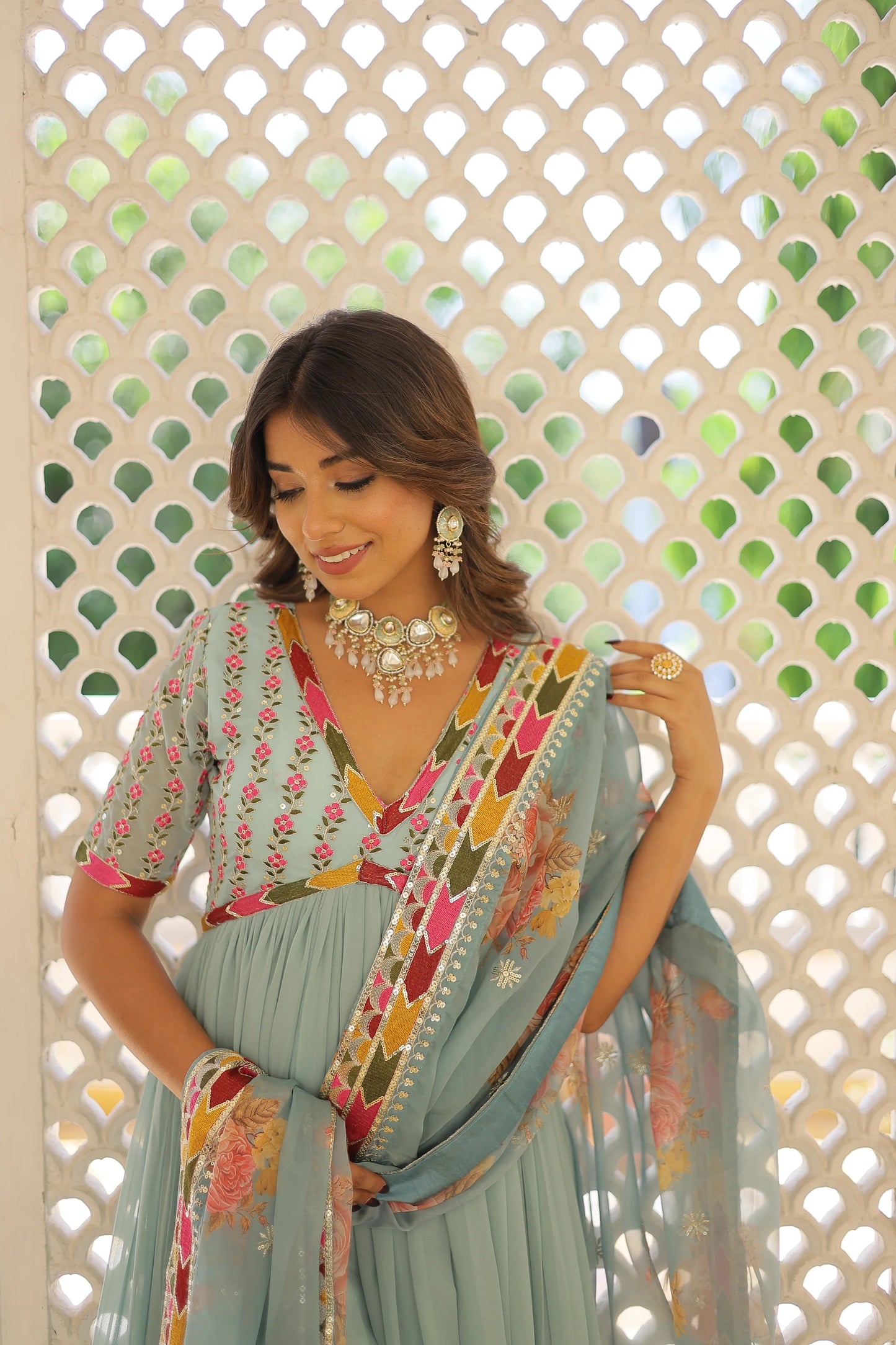 PREMIUM DESIGNER GOWN WITH DUPATTA(WARED344)