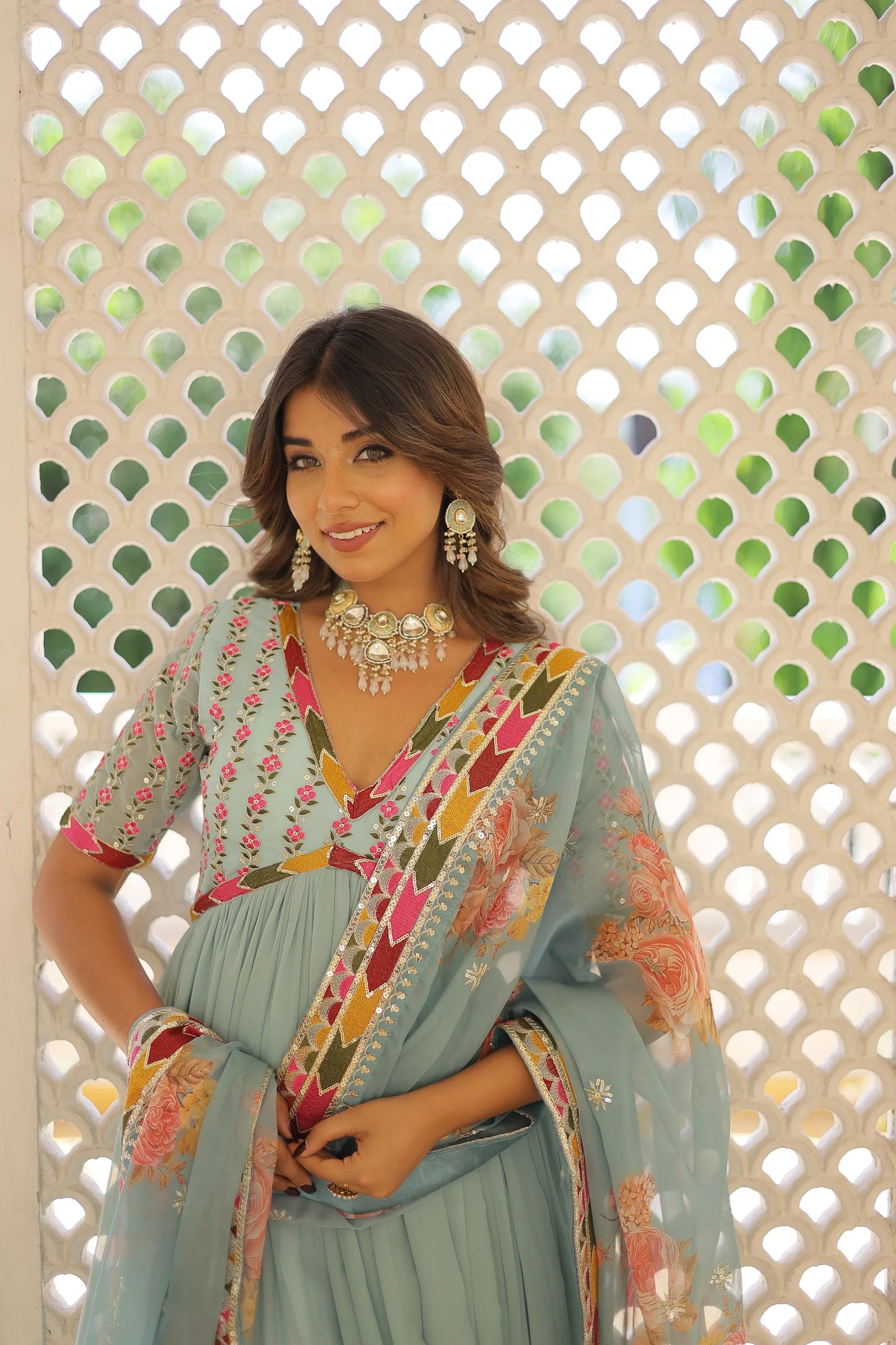 PREMIUM DESIGNER GOWN WITH DUPATTA(WARED344)