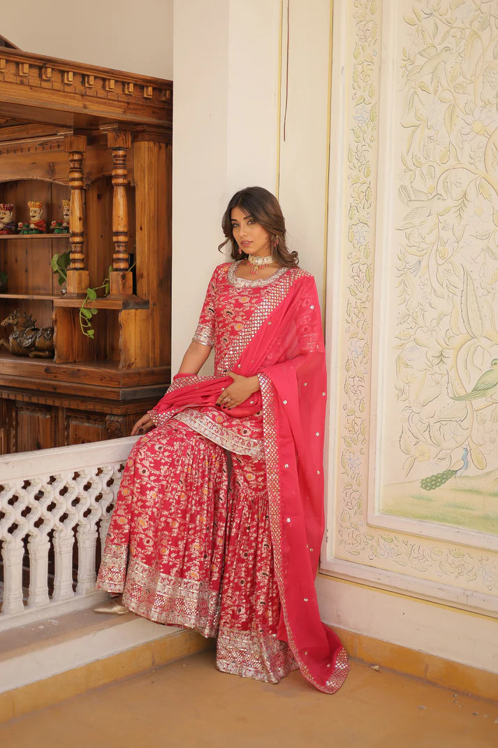 PERFECT READYMADE DESIGNER GHARARA SUIT SET(WD161) (01)
