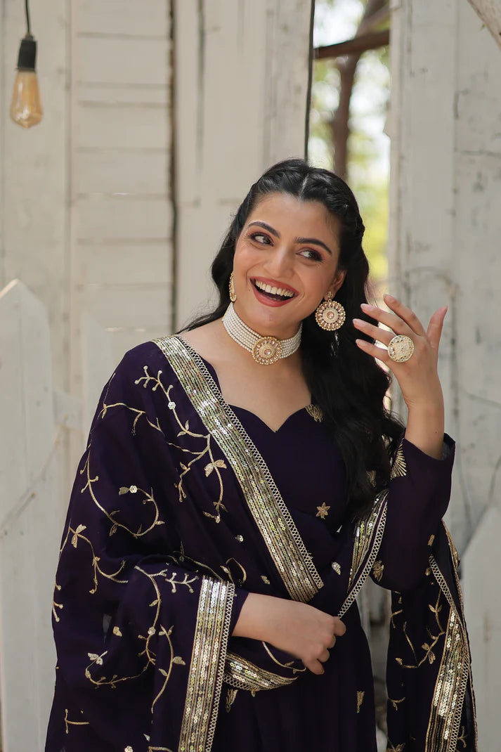 PREMIUM DESIGNER GOWN WITH DUPATTA(WD44)