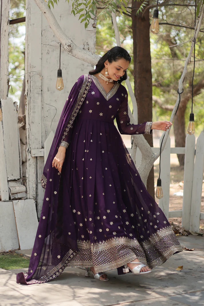 PREMIUM DESIGNER GOWN WITH DUPATTA(WD24)