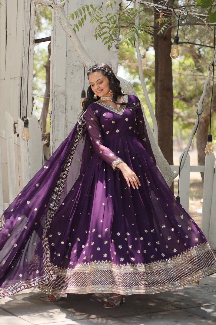 PREMIUM DESIGNER GOWN WITH DUPATTA(WD24)