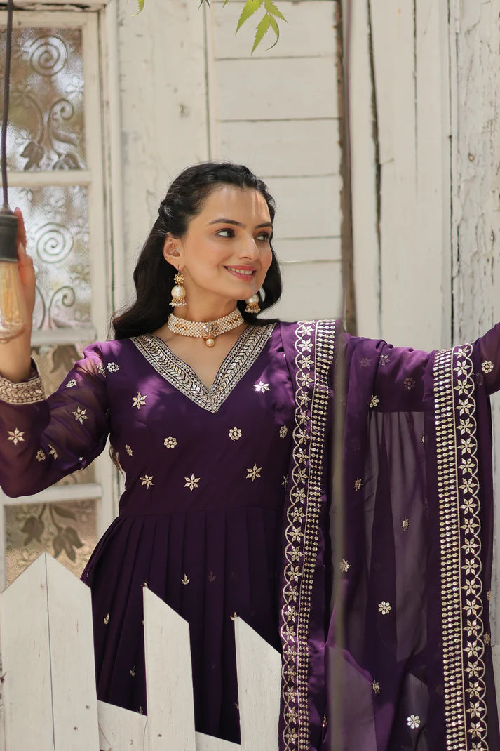 PREMIUM DESIGNER GOWN WITH DUPATTA(WD24)