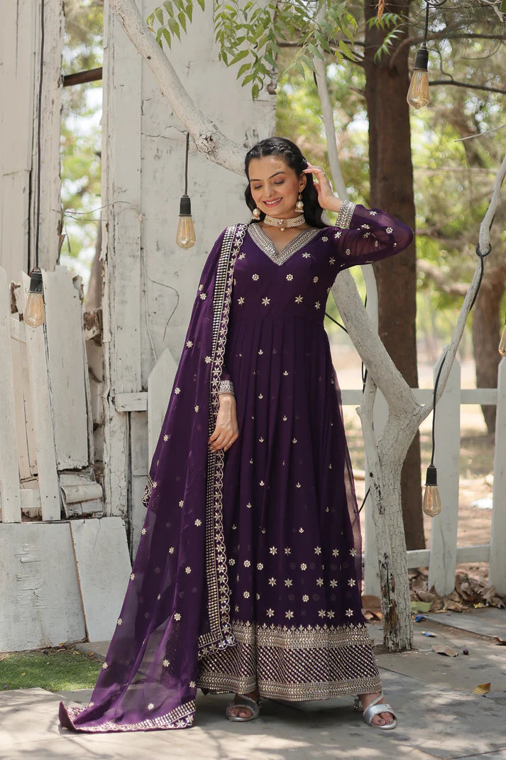 PREMIUM DESIGNER GOWN WITH DUPATTA(WD24)