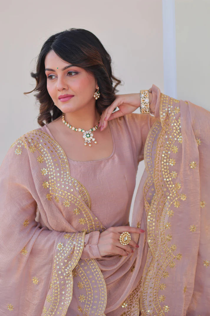 FENDY CHIFFON 12 KALI GOWN WITH EMBROIDERED DUPATTA (WD69) (01)