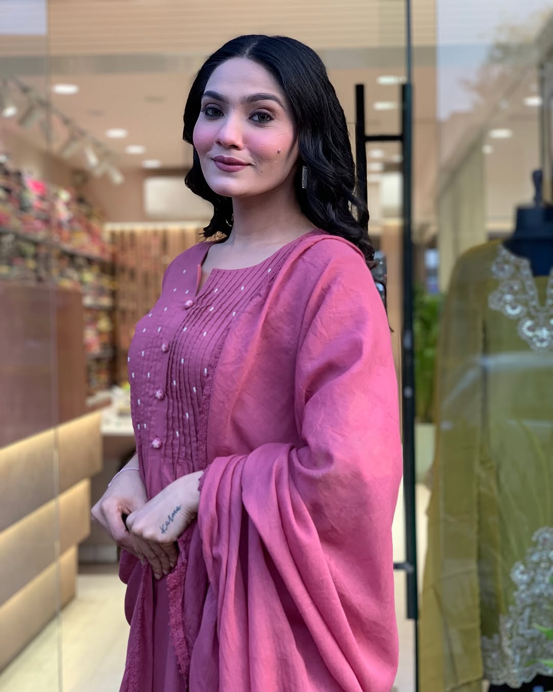 We presents a stunning Cotton anarkali Suit Set-a perfect blend of traditional patterns