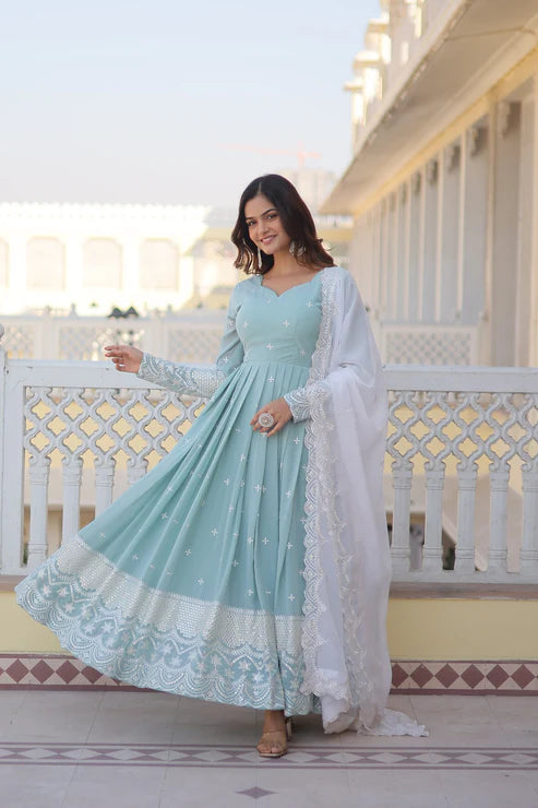 PREMIUM DESIGNER READYMADE GOWN(WD19)