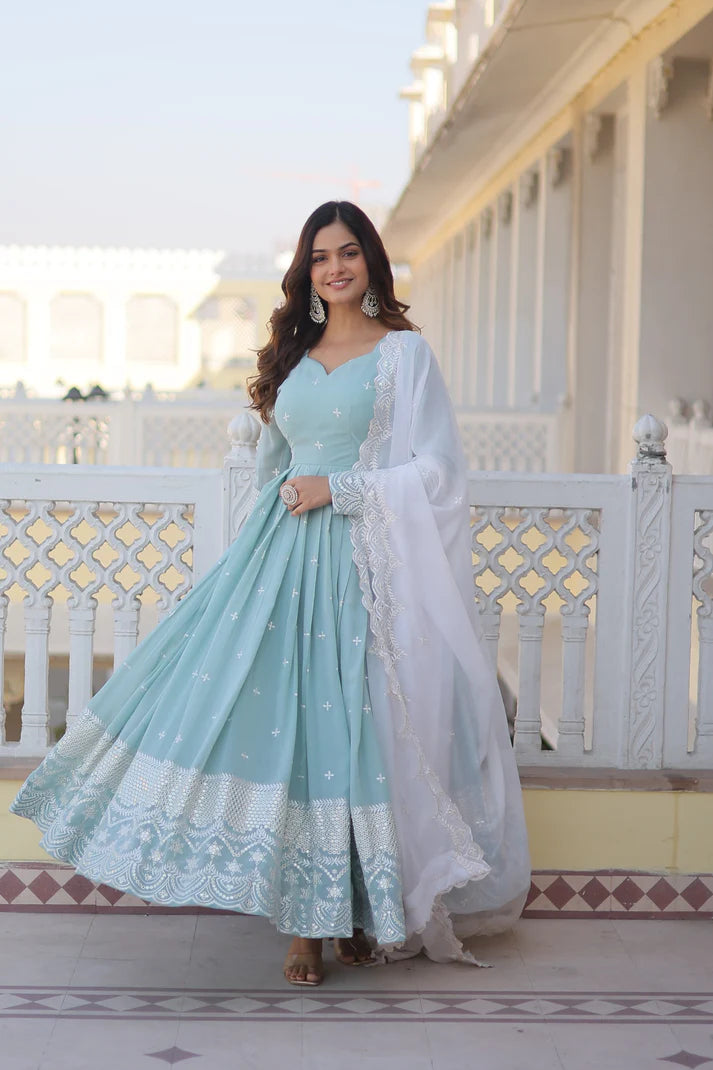 PREMIUM DESIGNER READYMADE GOWN(WD19)