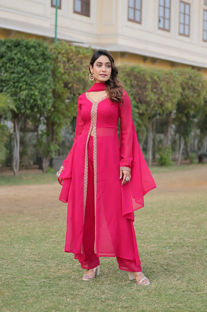 PREMIUM READYMADE KURTI WITH PANT & DUPATTA SET (WD36) (01)