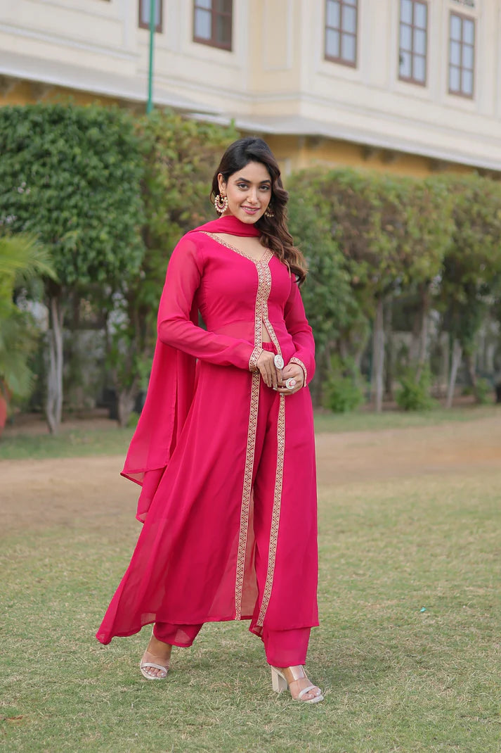 PREMIUM READYMADE KURTI WITH PANT & DUPATTA SET (WD36) (01)