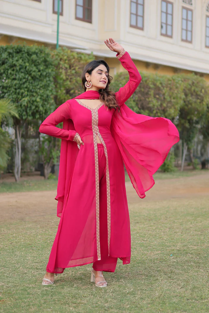 PREMIUM READYMADE KURTI WITH PANT & DUPATTA SET (WD36) (01)