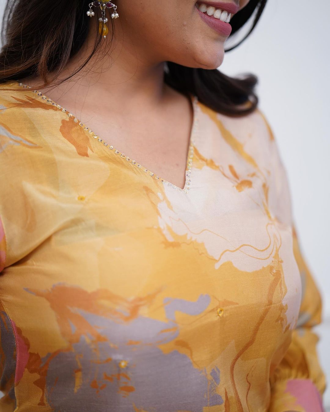 💃Enjoy New Floral Kurta Pant set with amazing lace Work ❤️ (WACD05)