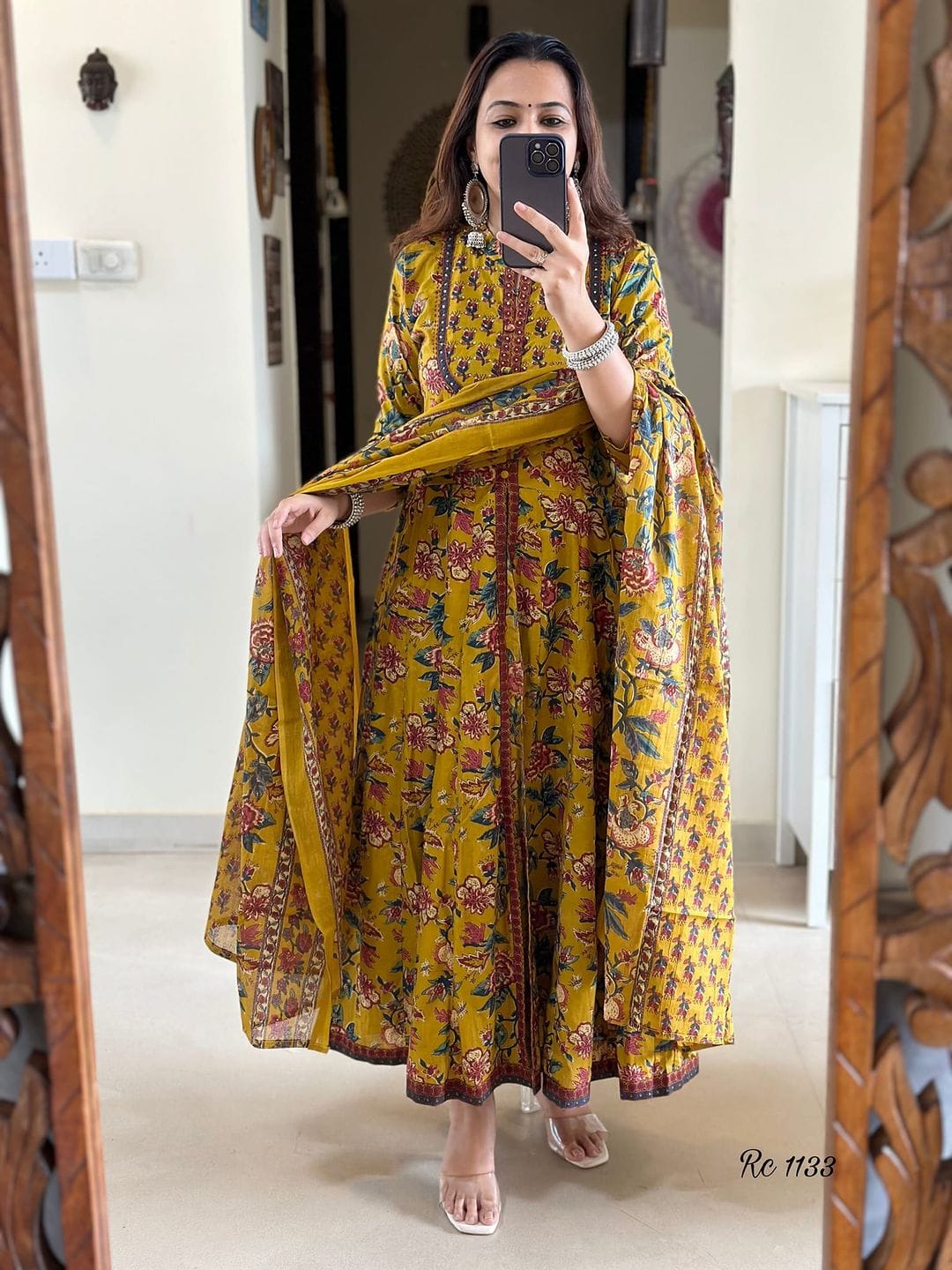 Presenting New Cotton Festival Collection In Pure Cotton With Hand And Adda mirror Work kurti And pant Dupatta Set Fully Stitched Ready To Wear 🔥😍🥰(WARED237)