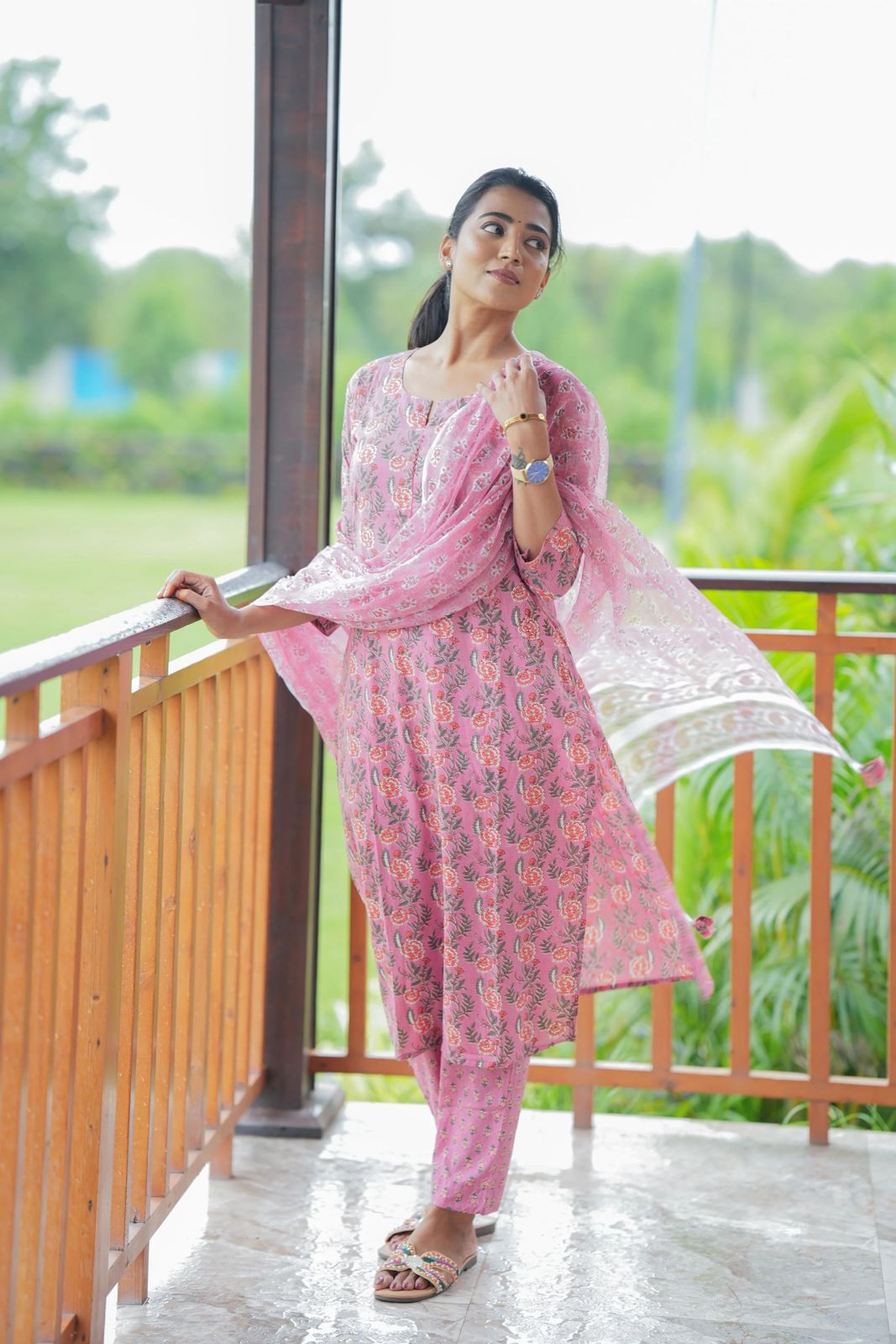 🌹🌹Pure fine Cotton fabric Kurti with Pant with cotton 100-100 Dupatta🌹🌹 (WARED82)