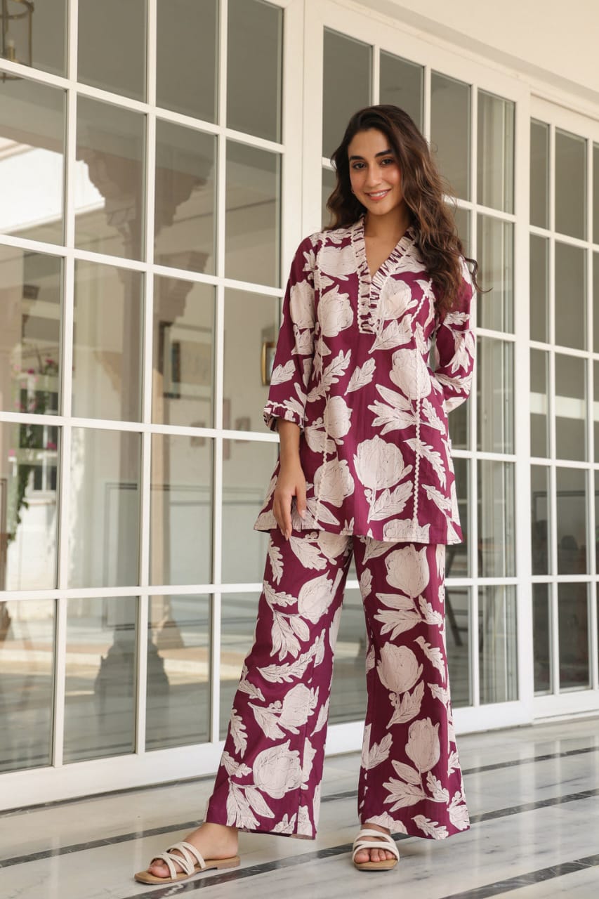 Stylish printed cord sets for this Summer which gives you a cool n stylish look (WACD50)