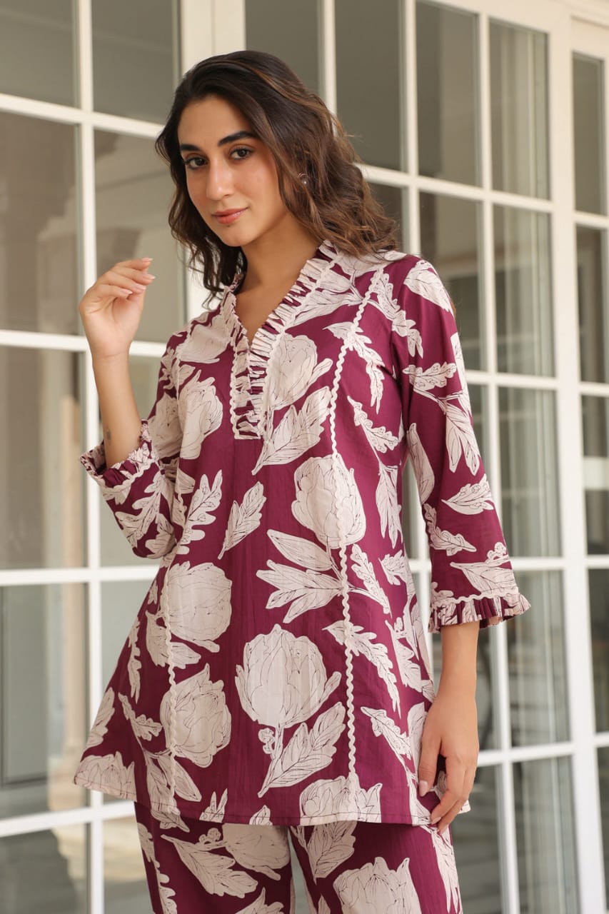 Stylish printed cord sets for this Summer which gives you a cool n stylish look (WACD50)