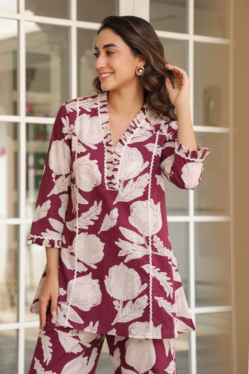 Stylish printed cord sets for this Summer which gives you a cool n stylish look (WACD50)