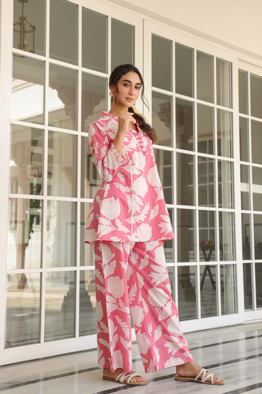 Stylish printed cord sets for this Summer which gives you a cool n stylish look (WACD50)