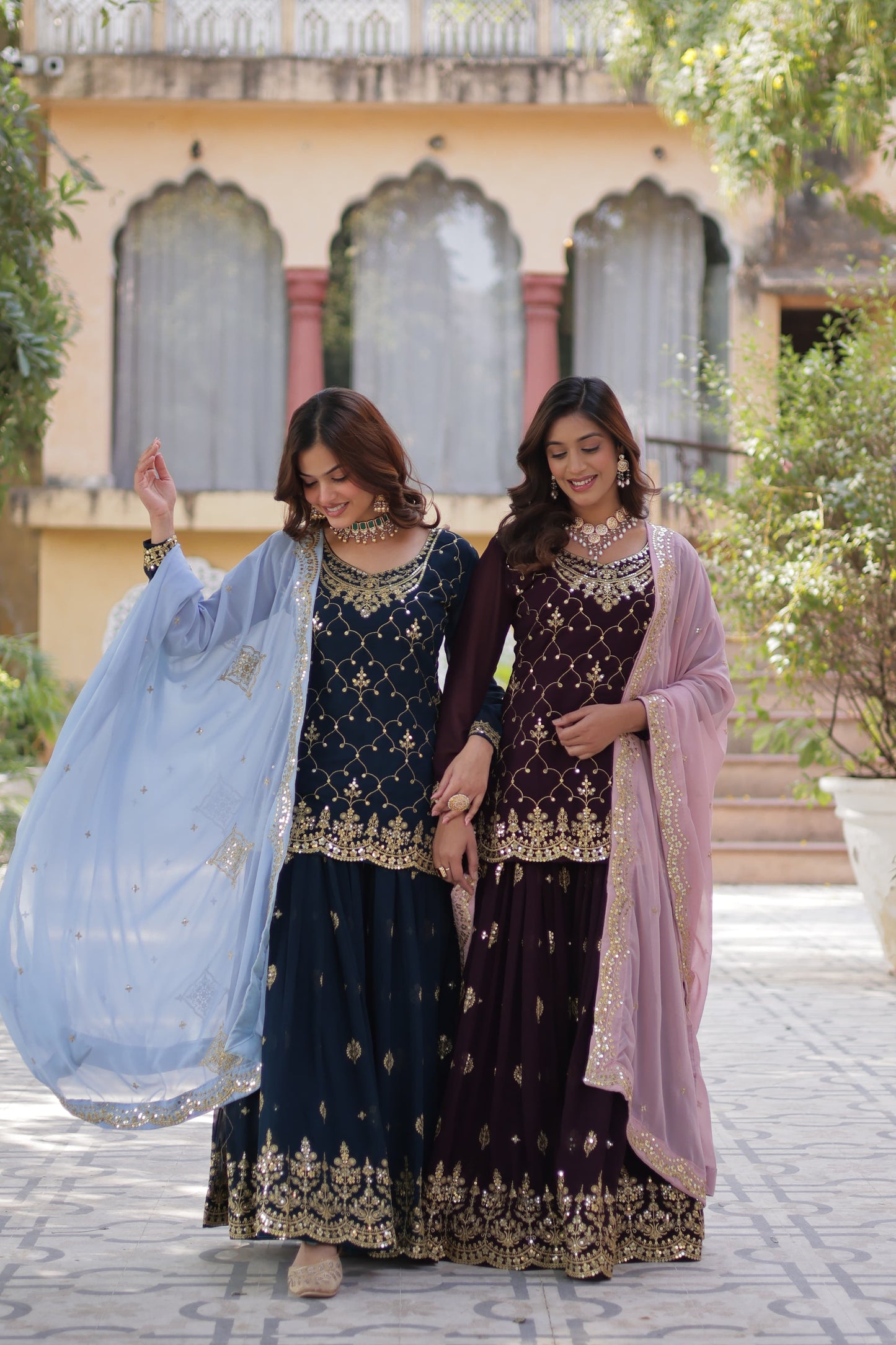 .π PREMIUM DESIGNER READYMADE KURTI-PLAZOO-DUPATTA COLLECTIONS. π₯°