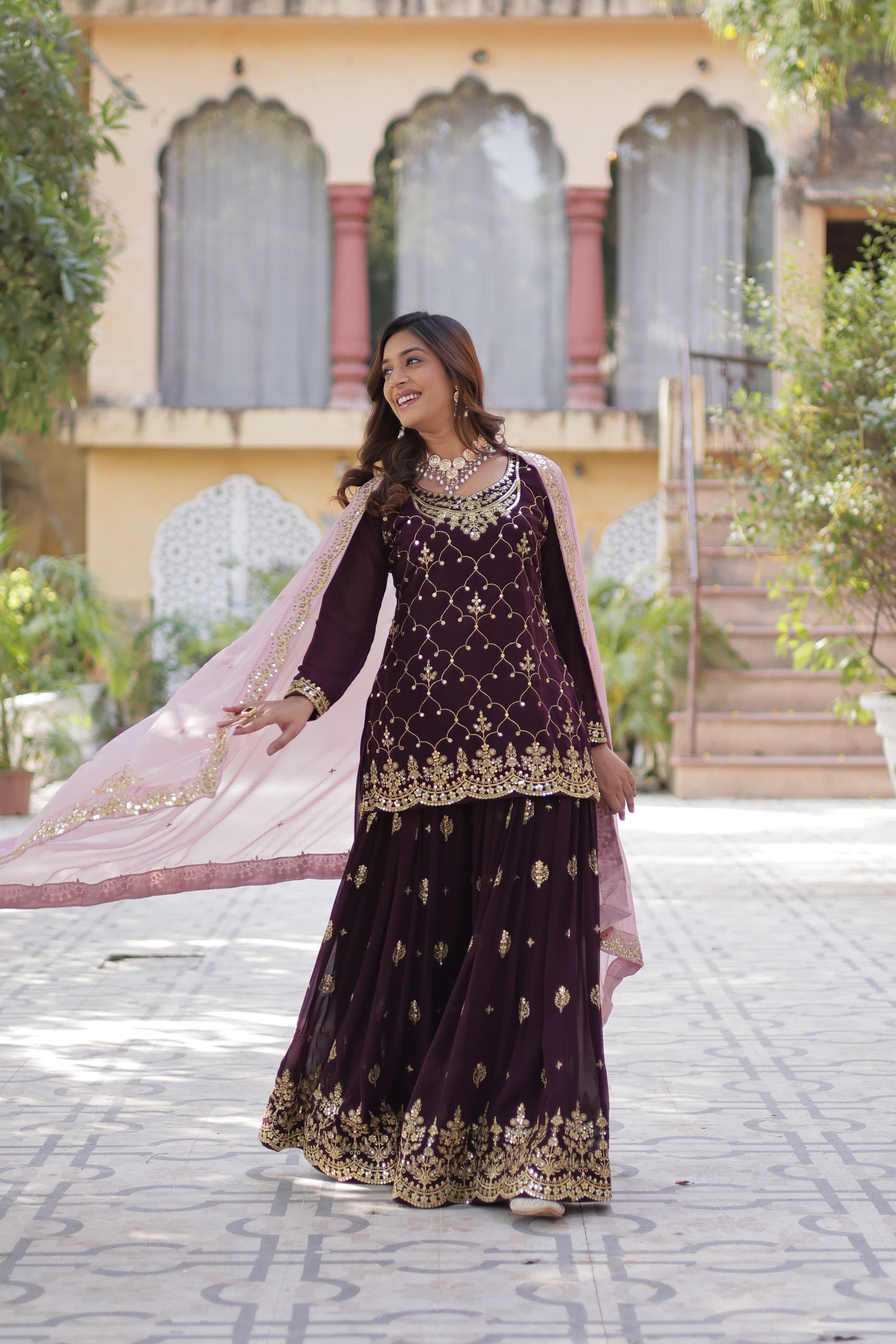 .π PREMIUM DESIGNER READYMADE KURTI-PLAZOO-DUPATTA COLLECTIONS. π₯°