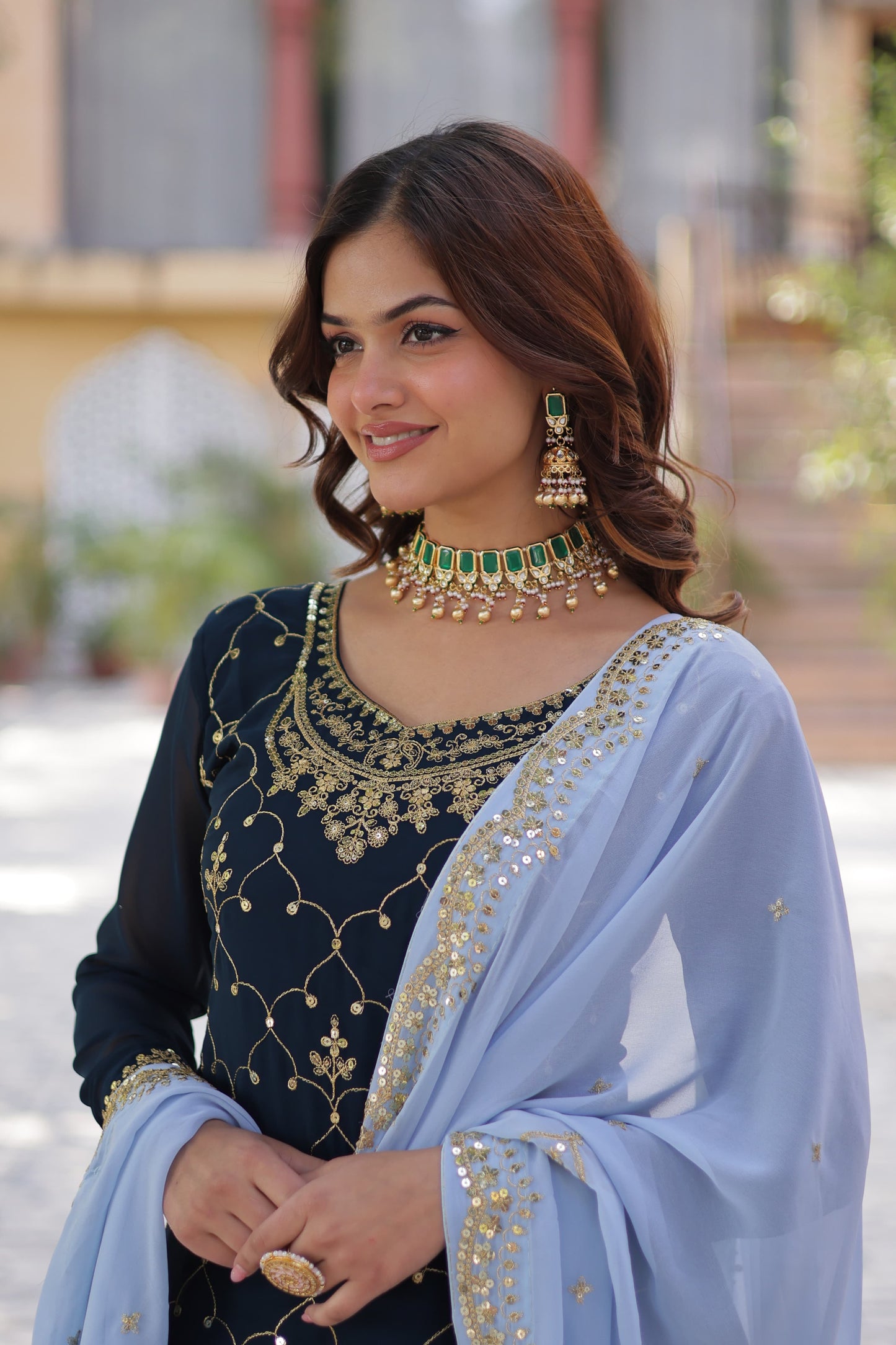 .π PREMIUM DESIGNER READYMADE KURTI-PLAZOO-DUPATTA COLLECTIONS. π₯°