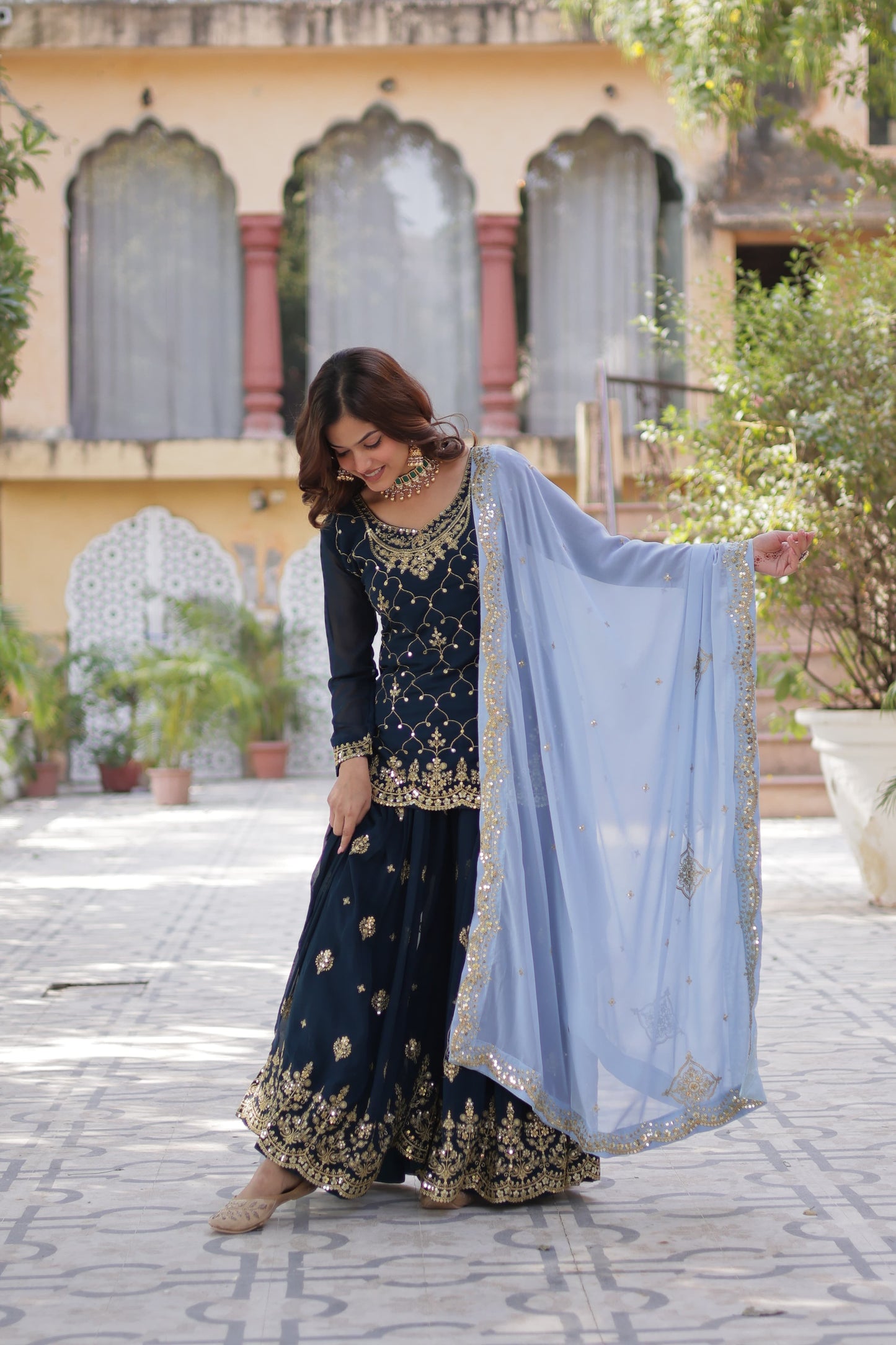 .π PREMIUM DESIGNER READYMADE KURTI-PLAZOO-DUPATTA COLLECTIONS. π₯°