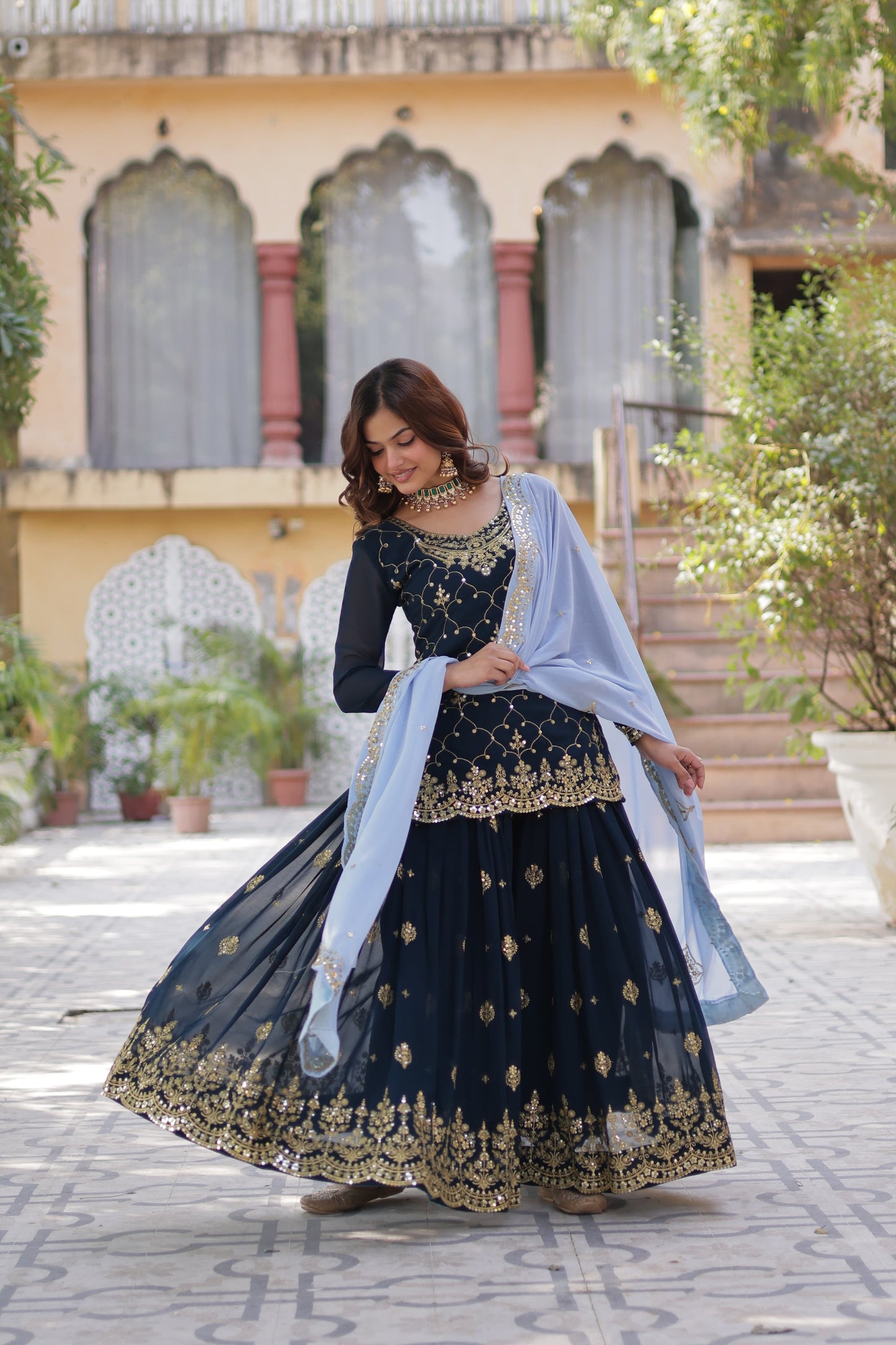 .π PREMIUM DESIGNER READYMADE KURTI-PLAZOO-DUPATTA COLLECTIONS. π₯°