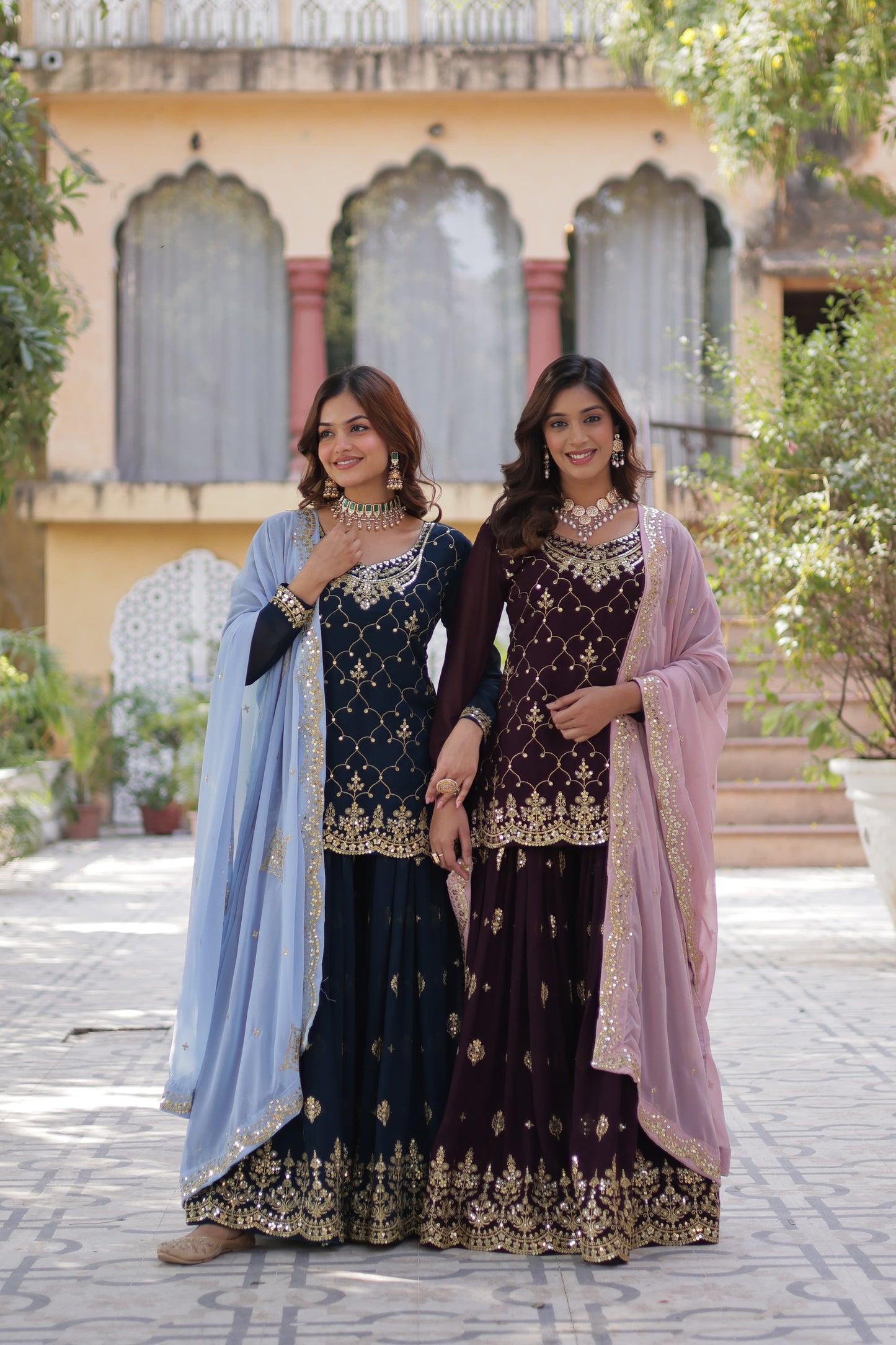 .π PREMIUM DESIGNER READYMADE KURTI-PLAZOO-DUPATTA COLLECTIONS. π₯°