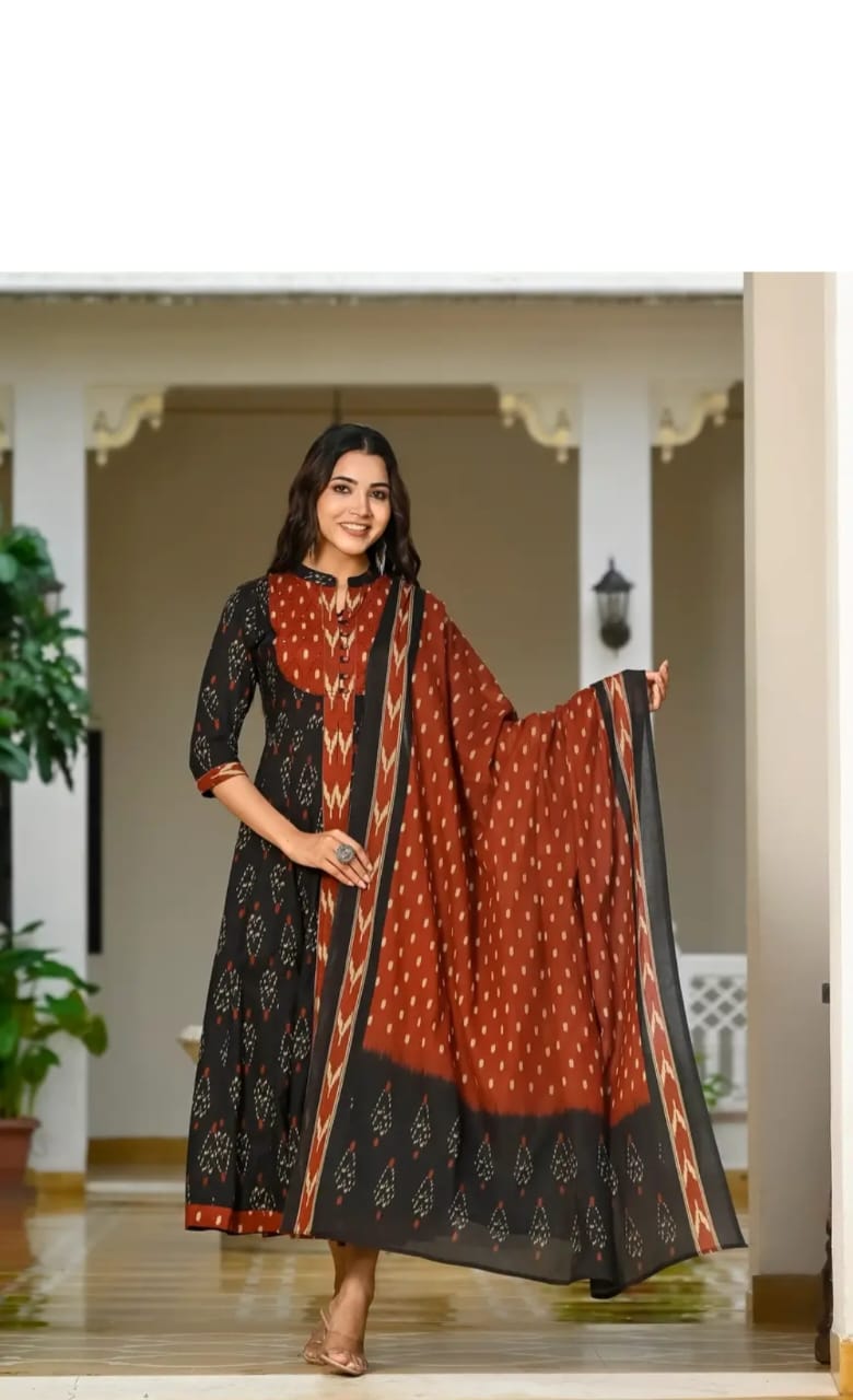 Double Layer Anarkali Kurti With Front Dori For Style and Amazing Flair 💖(WARED387)