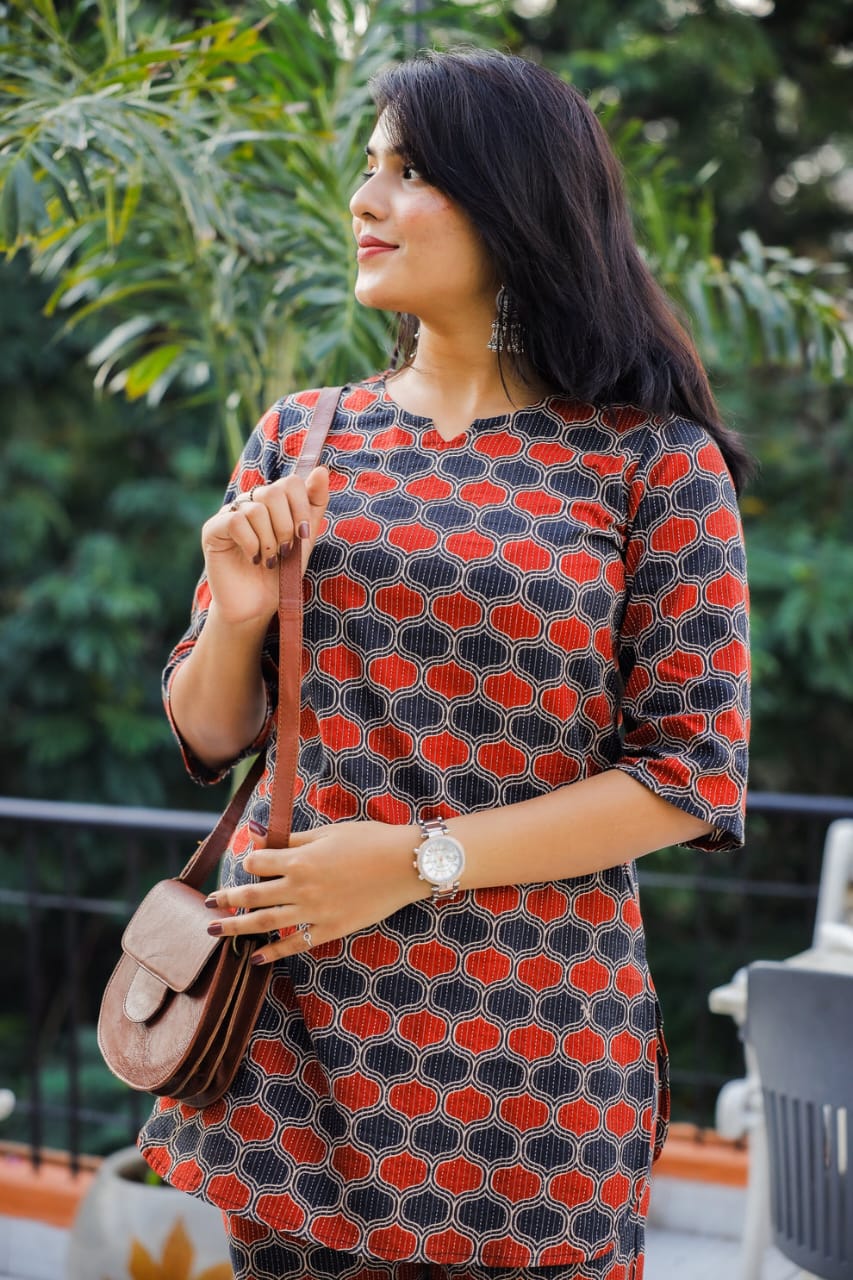 👉 *Presenting Beautifully cord set Cotton kurta set Pure cotton(WARED390)