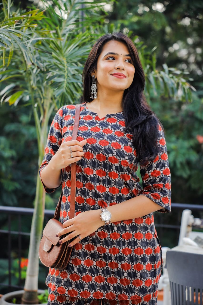 👉 *Presenting Beautifully cord set Cotton kurta set Pure cotton(WARED390)