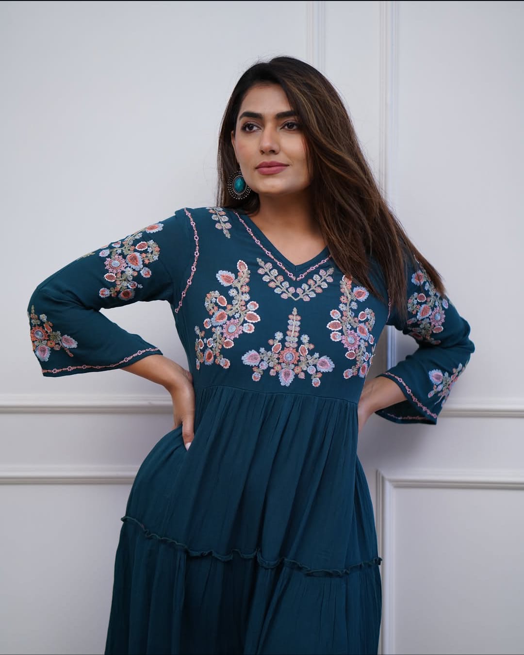 stylish Embroidery work slavees set perfect for your wardrobe ☺️ 🫶🏻(WACD81)