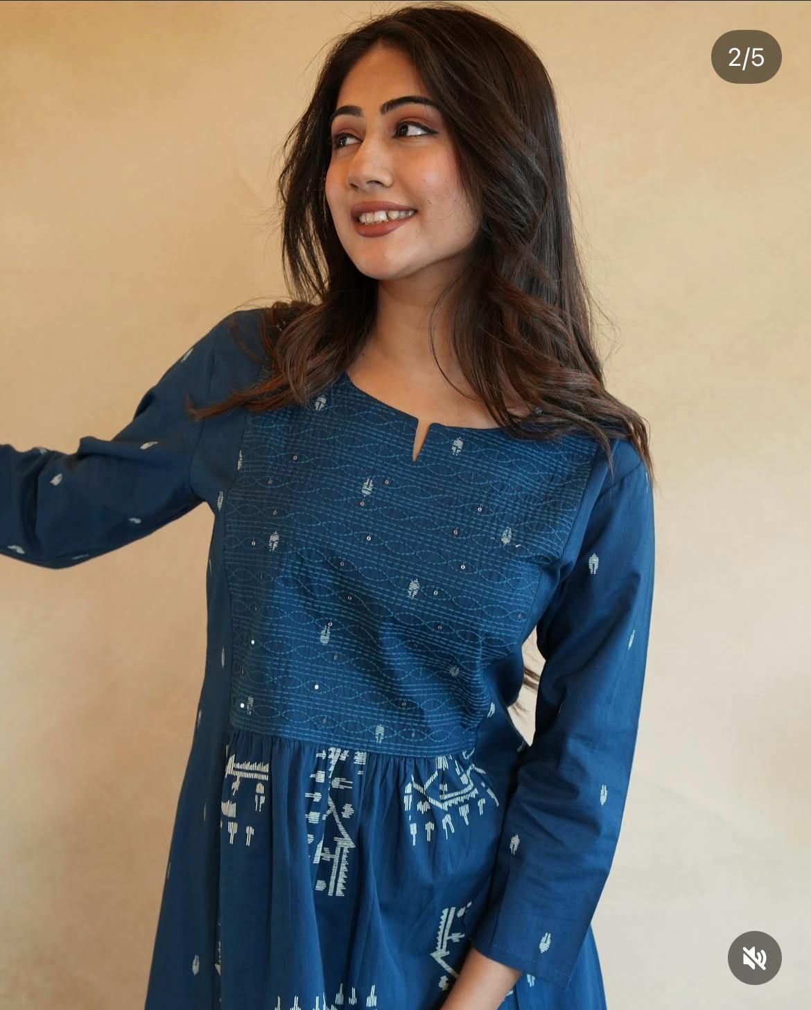 New anarkali kurta set with Cotton Pant Malmal Dupatta with tier pattern(WARED448)