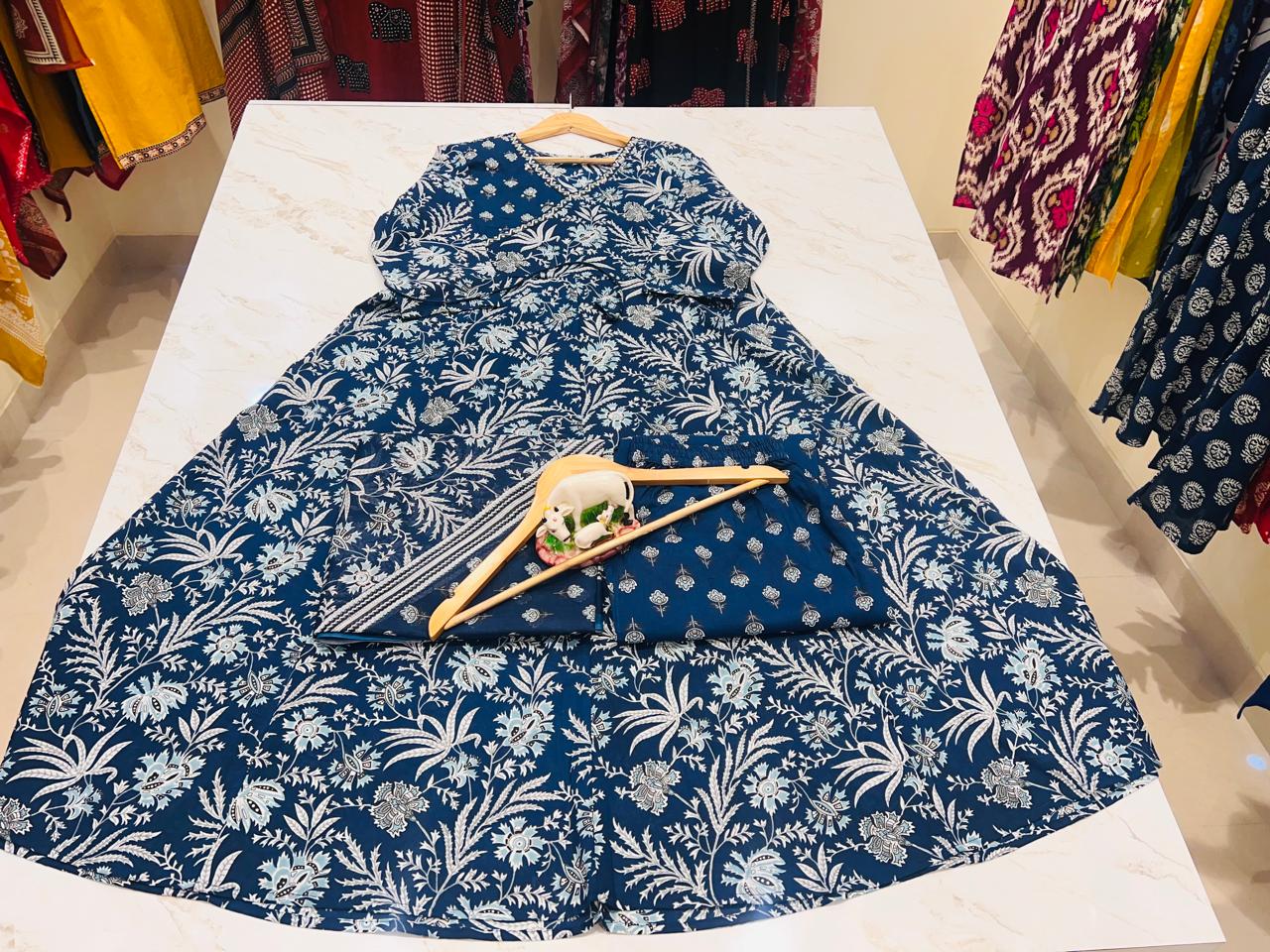 New Anarkali kurta set with Angrakha style (WARED451)