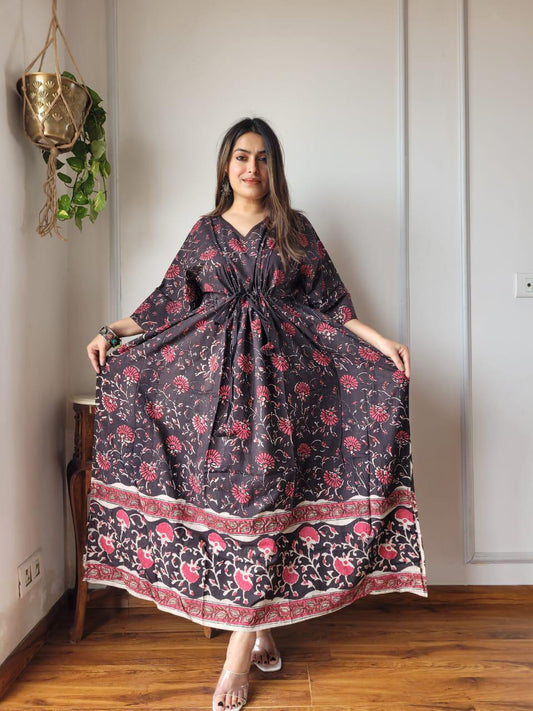 Exclusive New  Added Hand Block printed KAFTAN 🔸️Authentic PRINT, with natural colours79